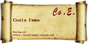 Csala Emma névjegykártya