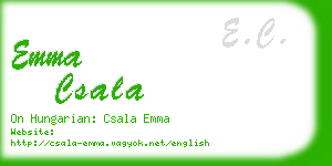 emma csala business card